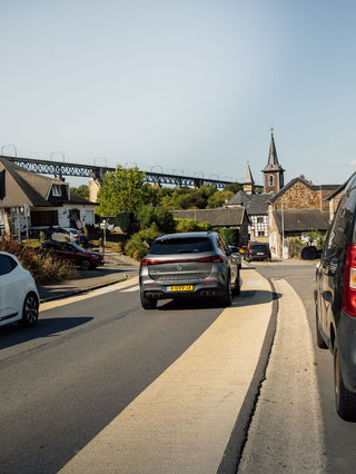 Sjors mit dem Mercedes 250 bei der Ardennen Attack
